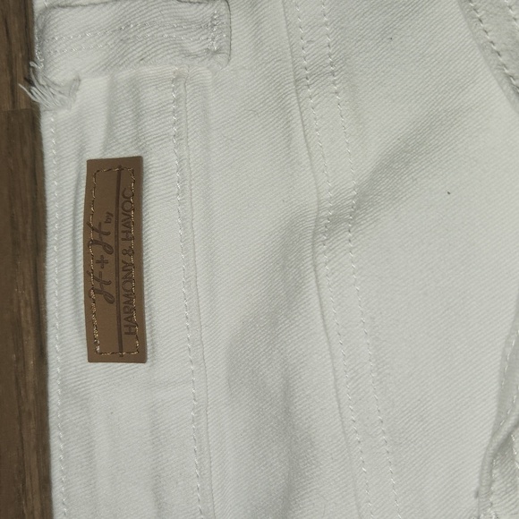 H&H Harmony & Havoc White Denim Stretch Capris Size 14 Inseam 23 - Picture 4 of 5